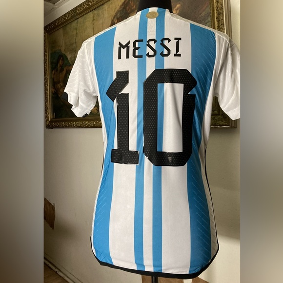 Adidas Argentina Home Original 2023 Jersey NWT Messi #10 M L XL🇦🇷 ⭐️⭐️⭐️🇦🇷⚽️ - Picture 4 of 9
